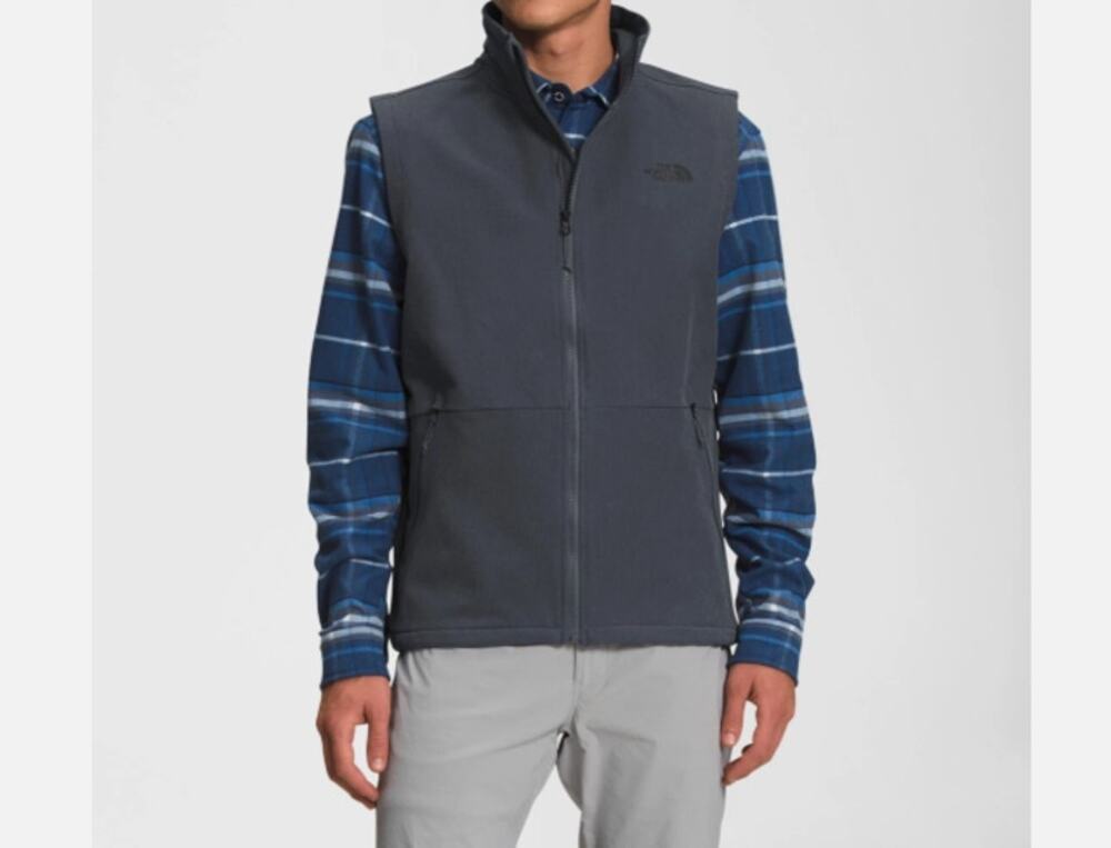 The North Face Men's 2XL Camden Soft Shell Vest Asphalt Gray Hiking Golf
